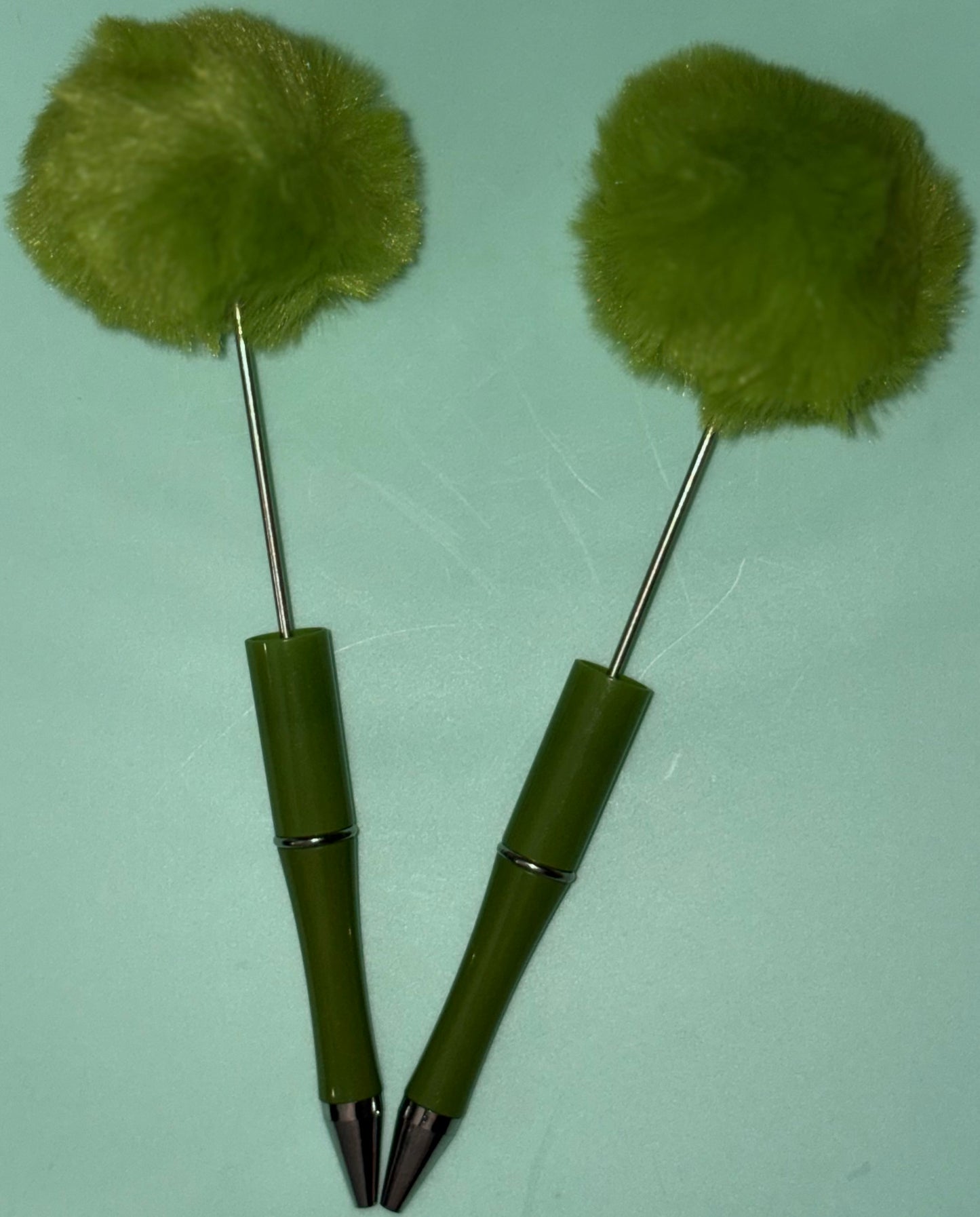 Beadable Pom Pom Pens