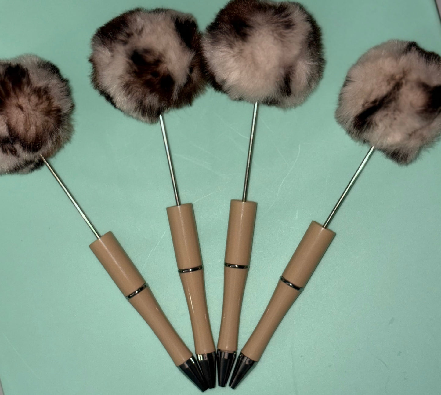 Beadable Pom Pom Pens