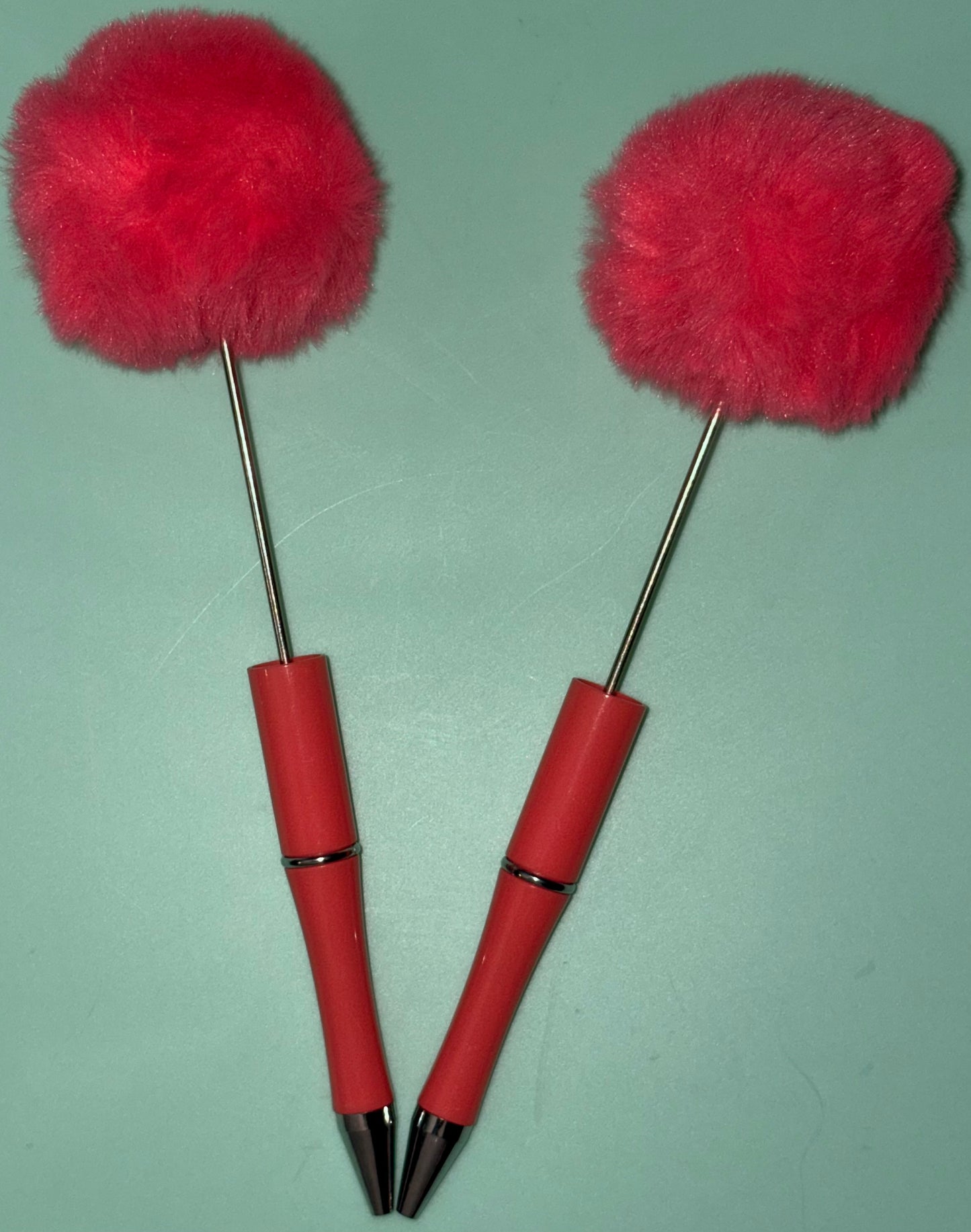 Beadable Pom Pom Pens