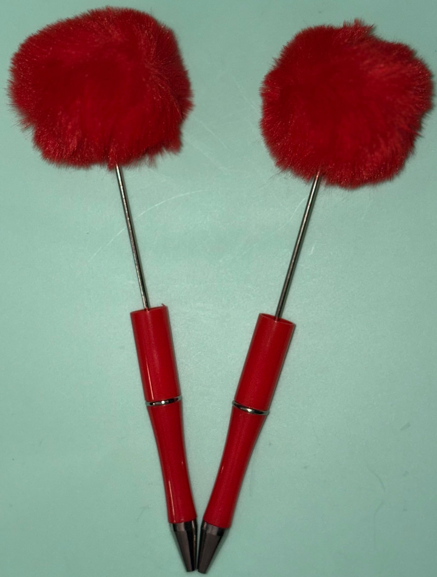 Beadable Pom Pom Pens