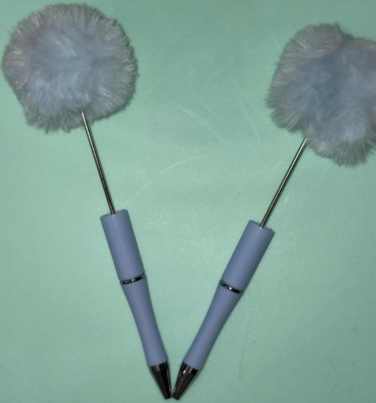 Beadable Pom Pom Pens