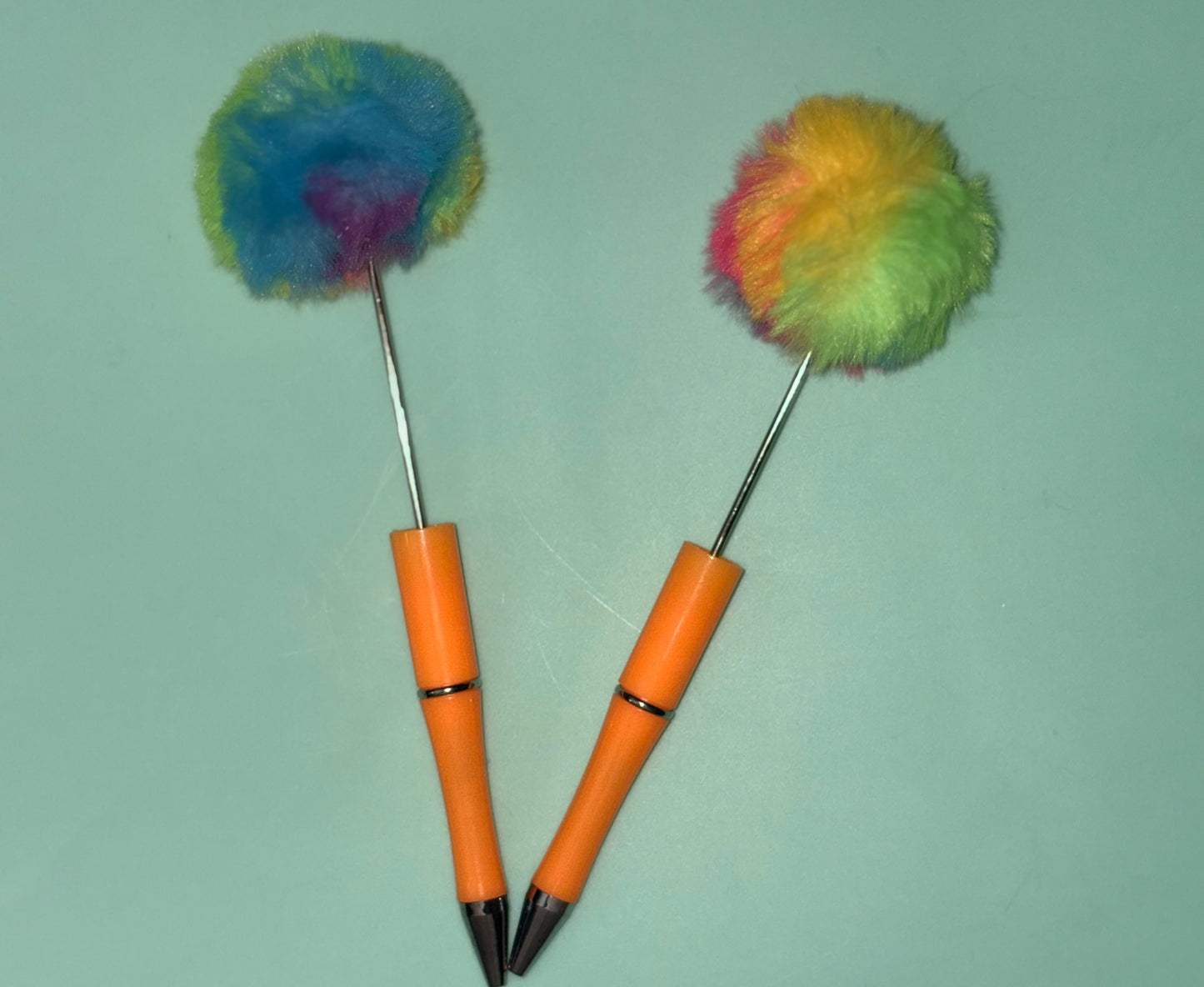 Beadable Pom Pom Pens