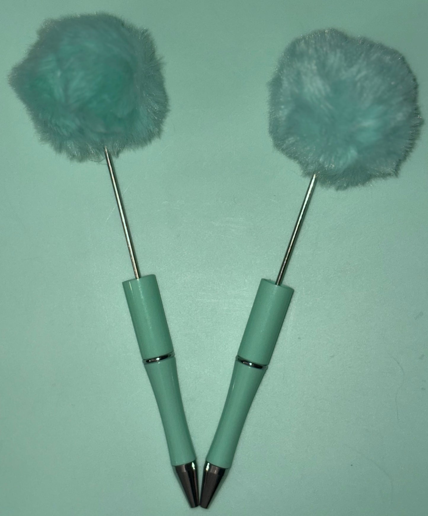 Beadable Pom Pom Pens