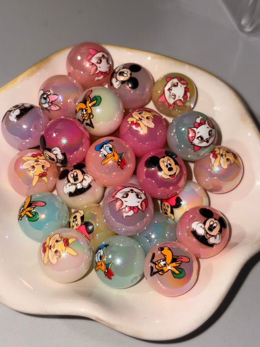 Mickey Mouse Character Beads